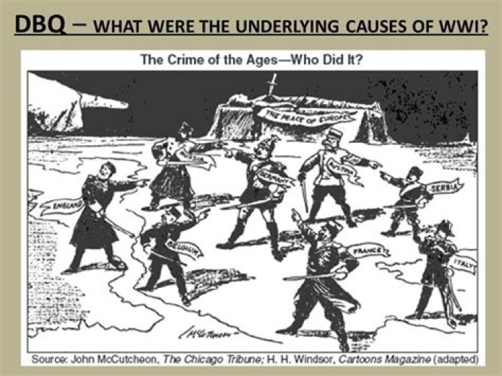 What was the underlying cause of ww1