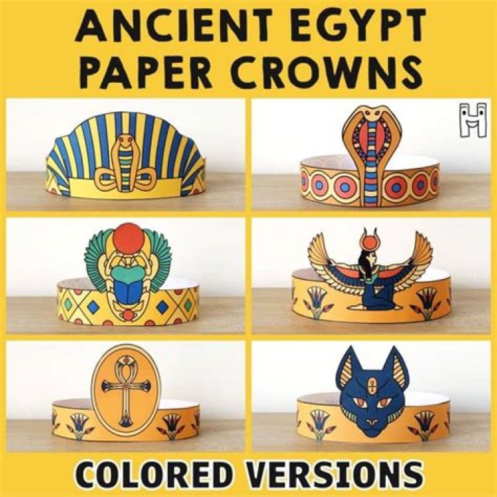 What were ancient Egyptian crowns made of