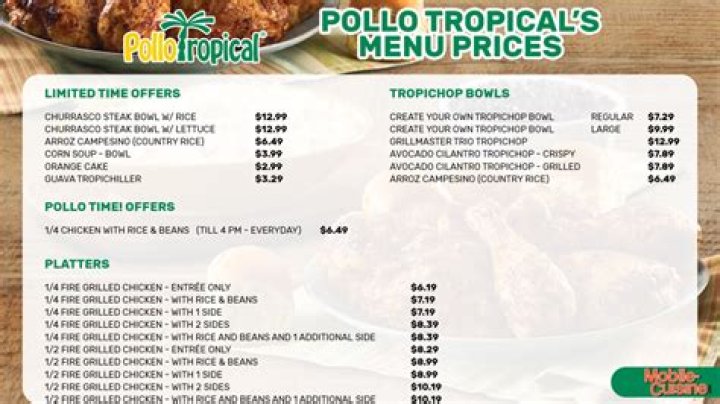 Whats healthy at Pollo Tropical