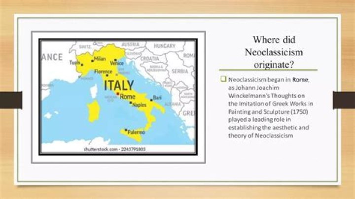 When and where did neoclassicism begin