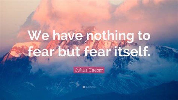 When did FDR say we have nothing to fear but fear itself