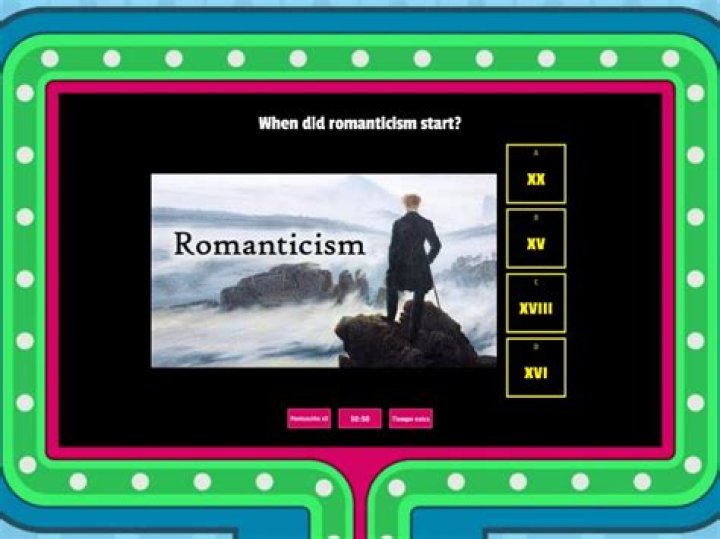 When did romanticism start and end
