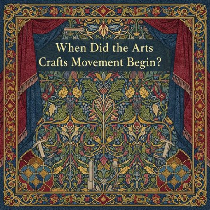 When did the Arts and Crafts movement begin
