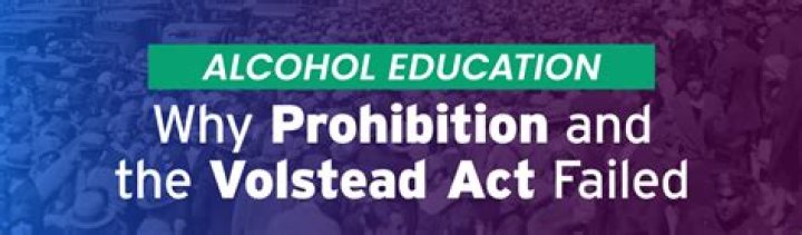 When did the Volstead Act go into effect