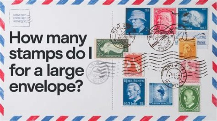 When should I put two stamps on an envelope