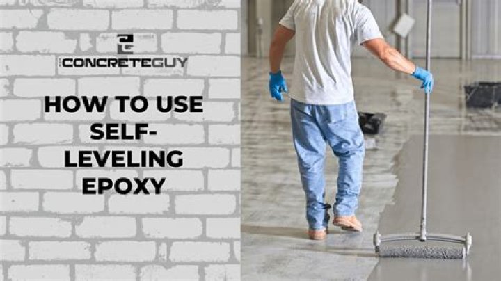 When should I use self-leveling concrete