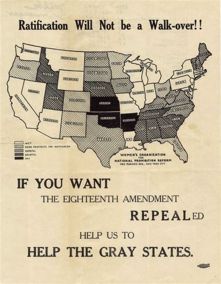 When was prohibition repealed