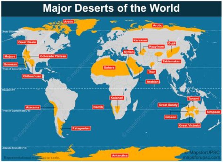 Where are the worlds deserts