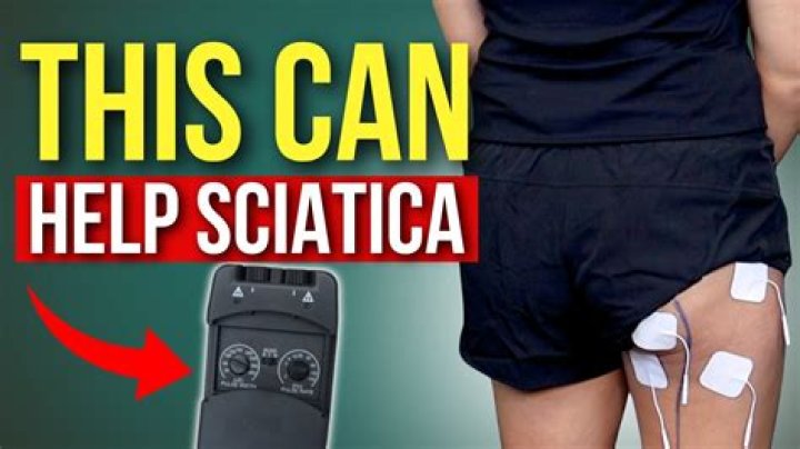 Where do you place tens pads for sciatica
