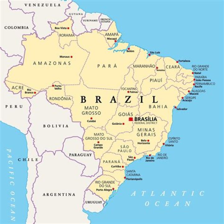 Where does Brazil rank in size