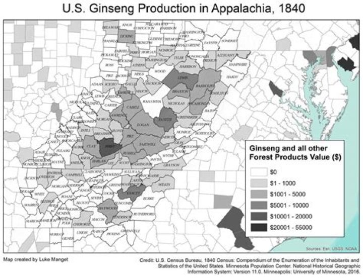 Where is ginseng found in Arkansas