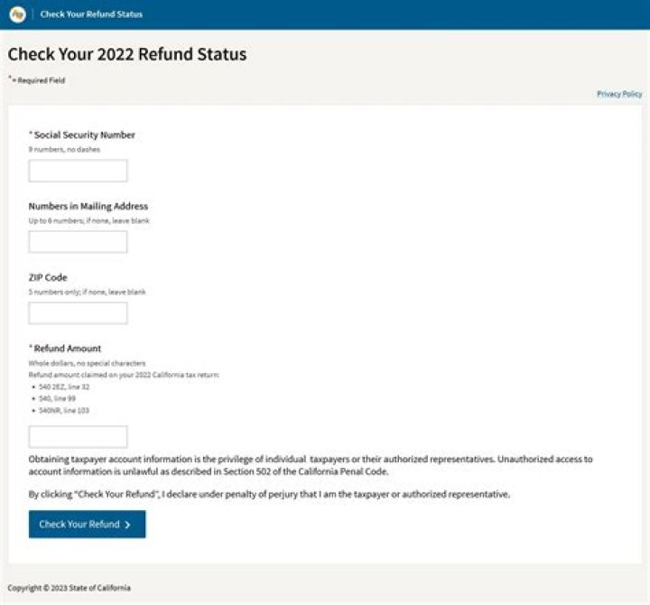 Where is my California state refund
