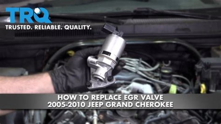 Where is the EGR valve on a 2005 Jeep Grand Cherokee