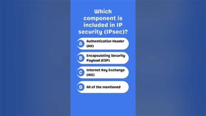 Which component is included in IP security