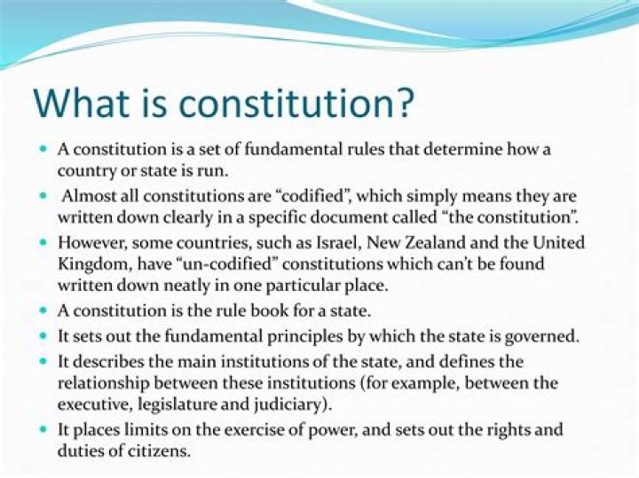 Which countries have written constitution