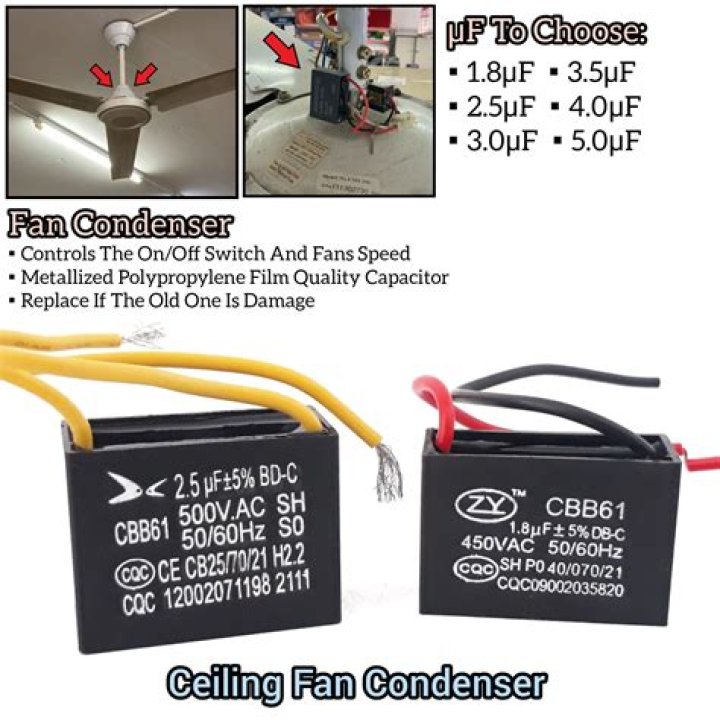 Which is the best capacitor for ceiling fan