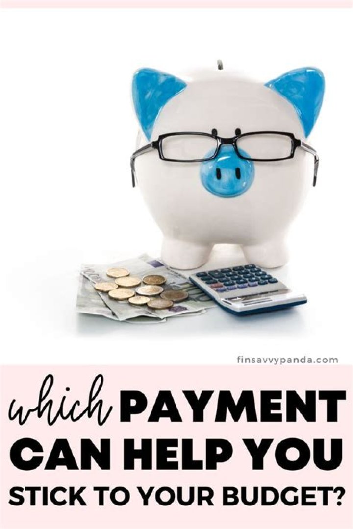 Which payment type can help you stick to a budget
