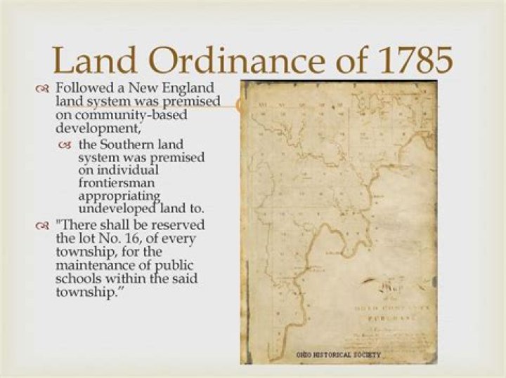 Who did the Land Ordinance of 1785 benefit