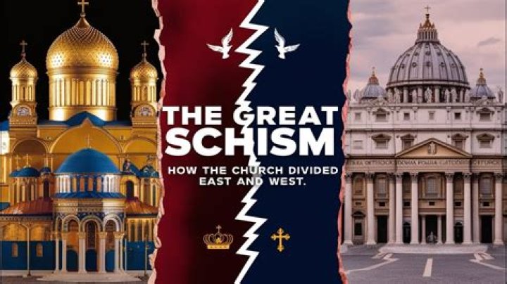 Who did the pope remove from the Catholic Church during the East West Schism