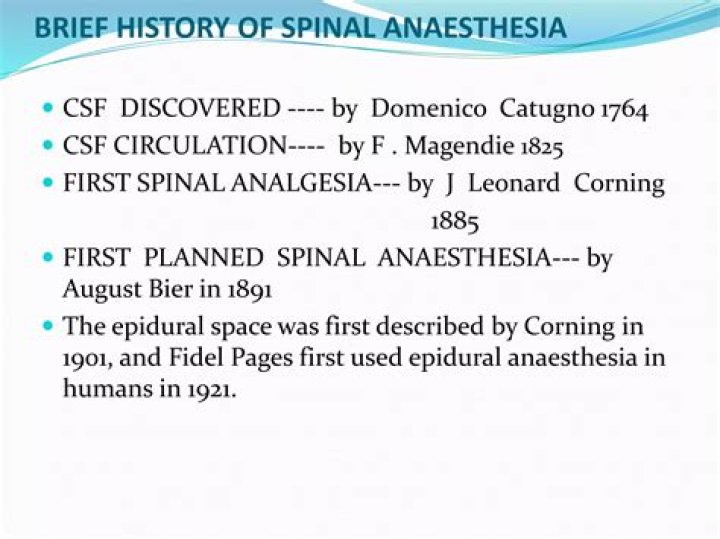 Who discovered epidural