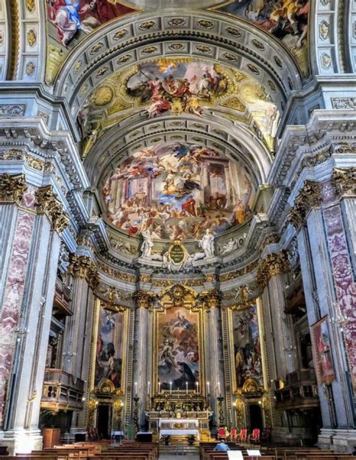 Who painted the glorification of Saint Ignatius for the church of Sant Ignazio in Rome