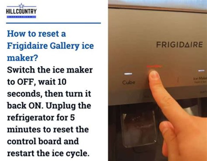 Why did my Frigidaire ice maker stop working