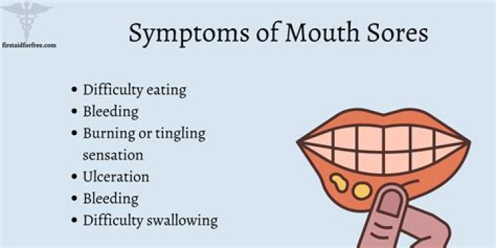 Why do I have red sores in my mouth