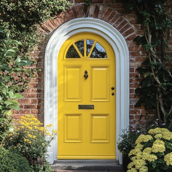 Why do people paint their front door yellow