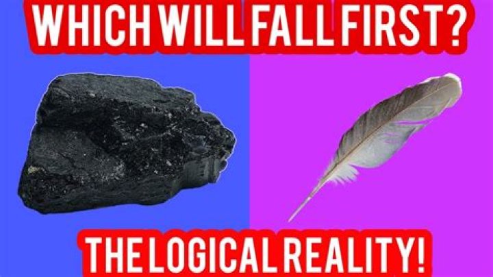 Why does a feather fall slower than a brick