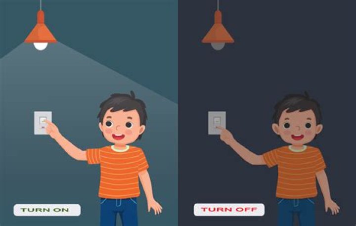 Why does a light go out when you turn off the wall switch