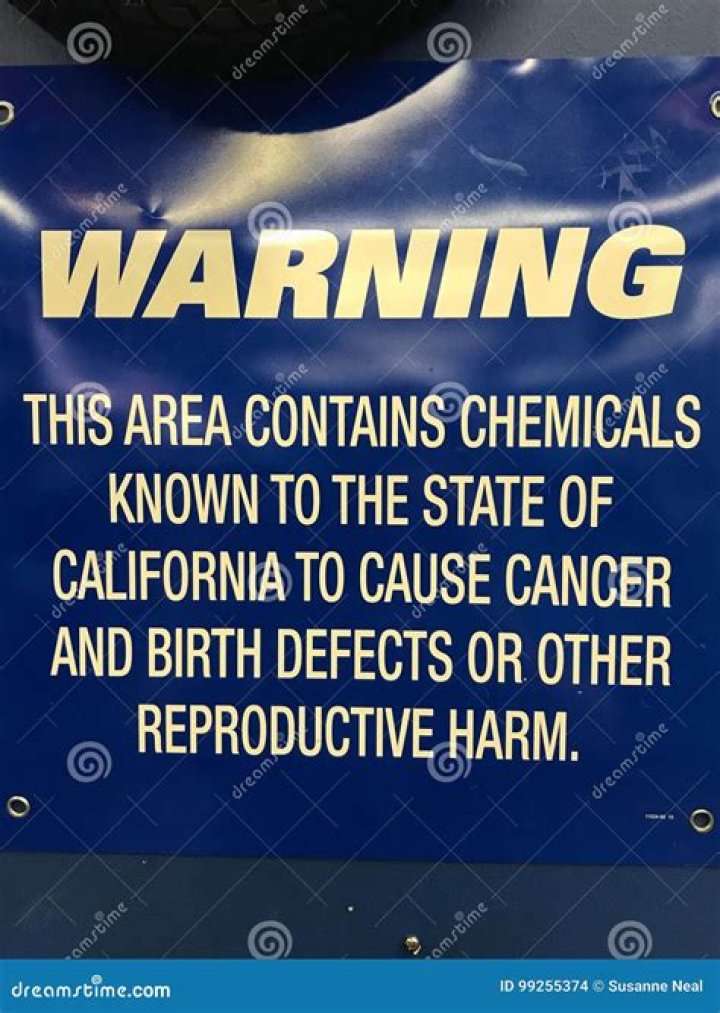 Why does California have cancer warnings