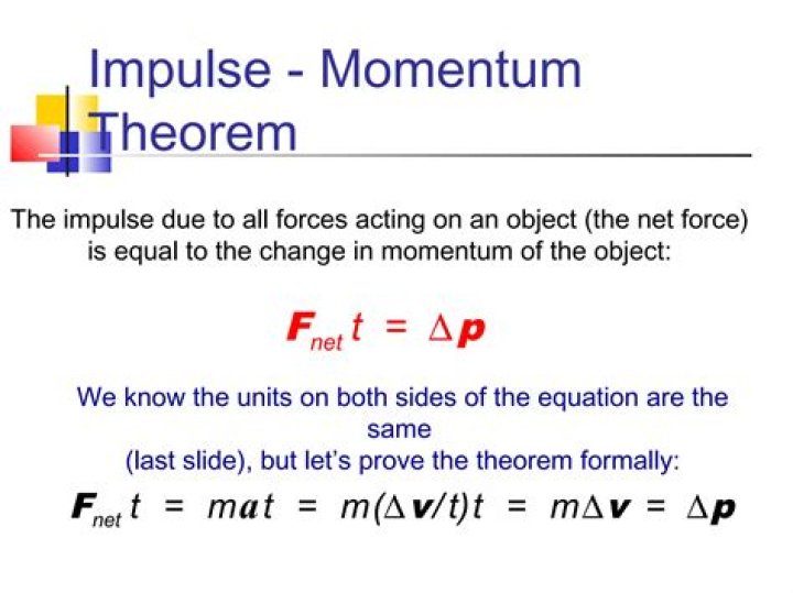Why does impulse not change in momentum