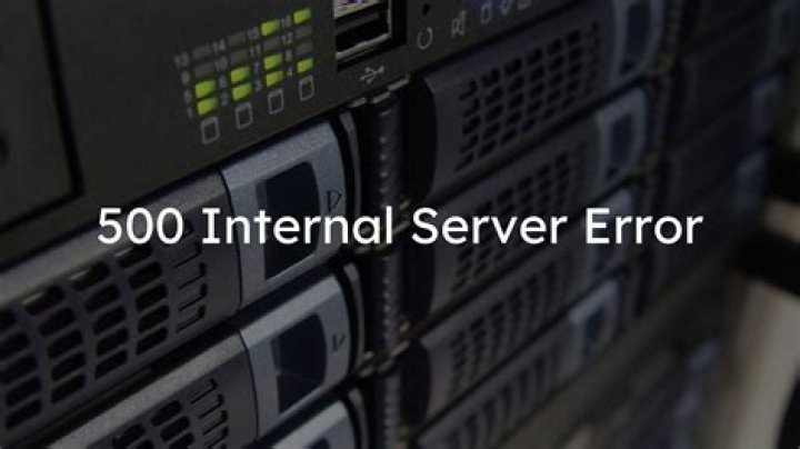 Why does it say internal server error