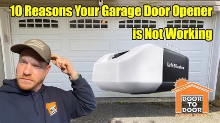 Why does my garage door opener not work when its cold