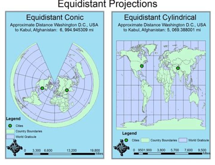 Why is conic projection best suited for small areas