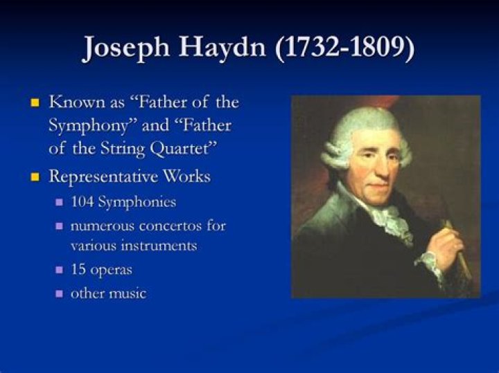 Why is Haydn the father of symphony