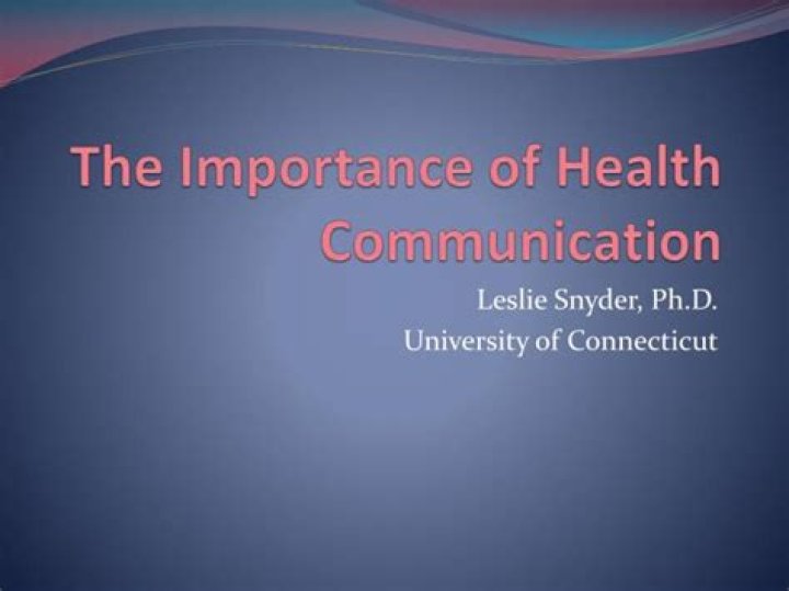 Why is health communication important