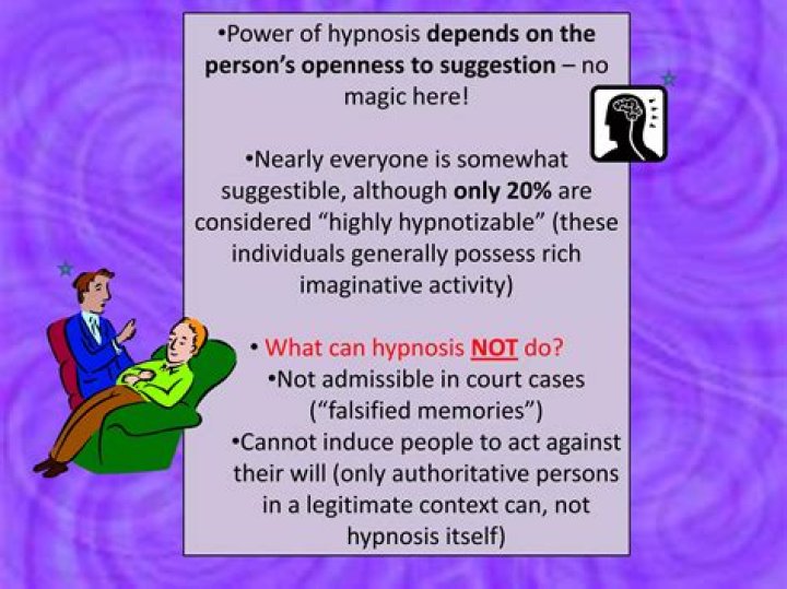 Why is hypnosis not admissible court