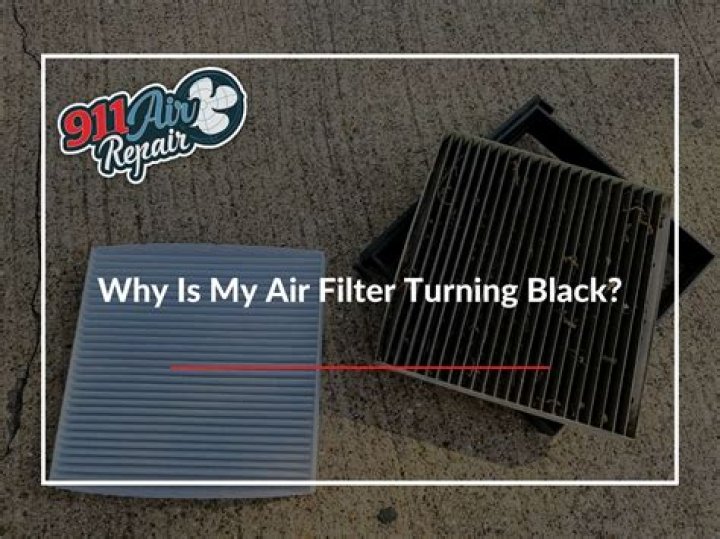 Why is my car air filter black