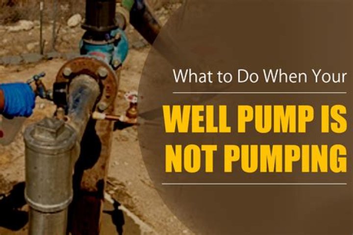 Why is my well pump not building pressure