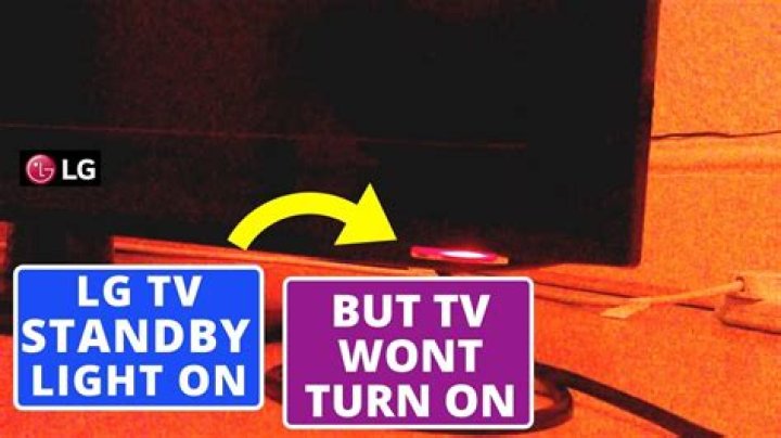 Why is the standby light on my TV flashing