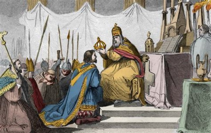 Why was Charlemagne concerned about being crowned by the Pope