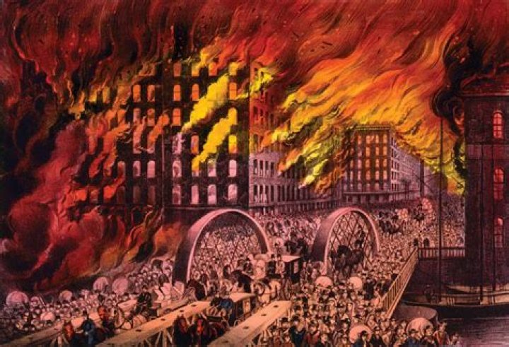 Why was Chicago rebuilt after the fire