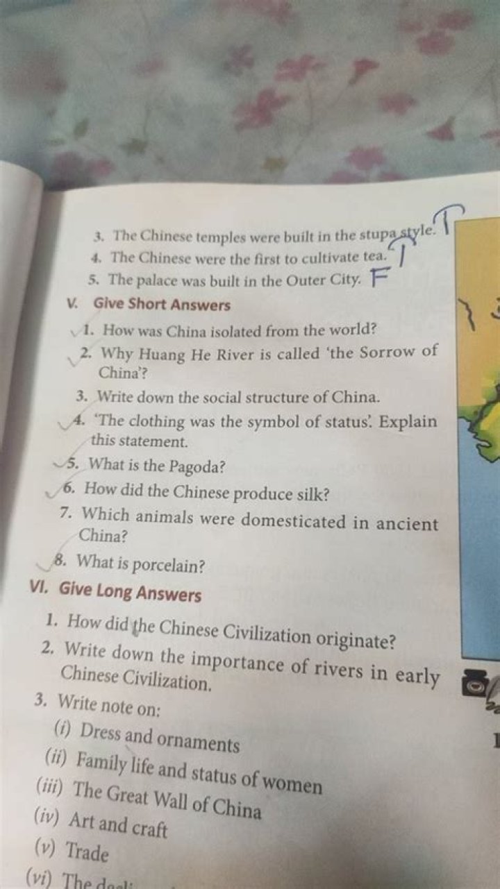 Why was China isolated from other cultures for a long time Quizizz