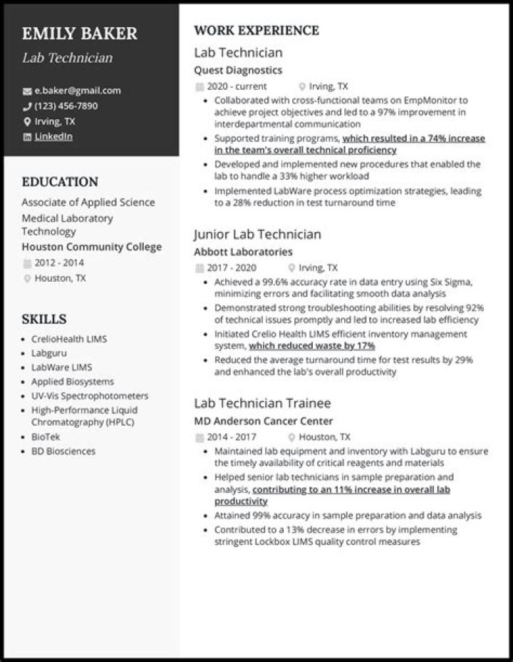 Why you want to be a lab technician